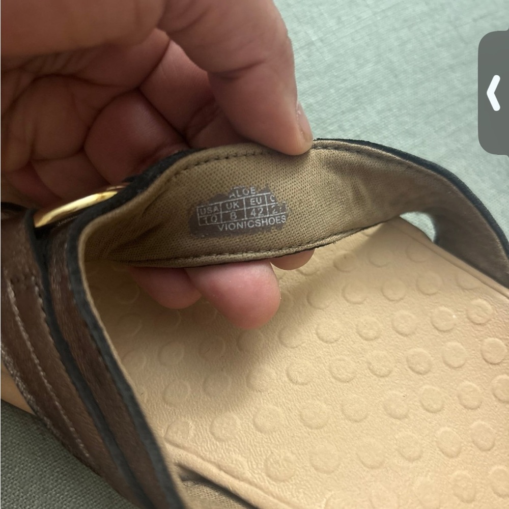 Metallic Brown Vionic Sandals - image 4